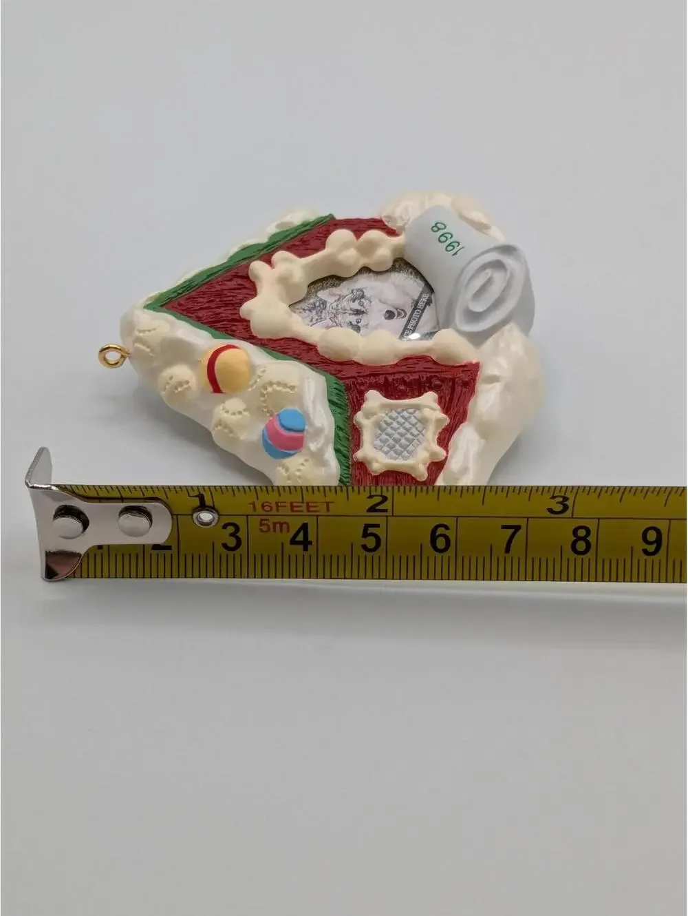 Hallmark Keepsake Special Dog Photo Holder 1998 Vintage Christmas Ornament